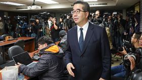 蕭旭岑出席國共兩黨智庫論壇成果記者會國共兩黨智庫論壇成果記者會10日上午在台北舉行，中國國民黨副主席蕭旭岑（前）出席。中央社記者吳家昇攝　115年2月10日