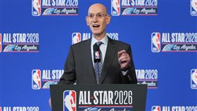 NBA聯盟總裁席爾瓦（Adam Silver）。（圖／美聯社／達志影像）