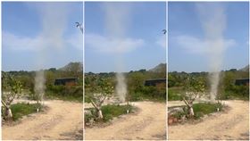 龍捲風,塵捲風,彰化,花壇,奇景（圖／謝鎮陽提供）
