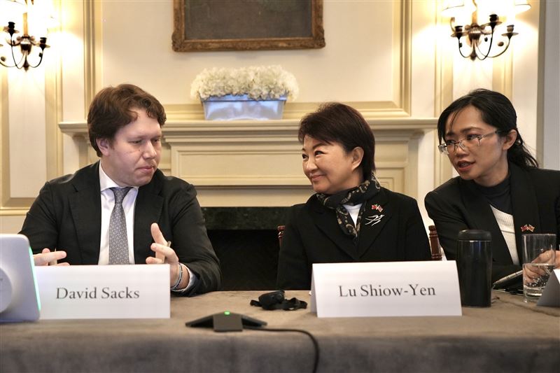 「外交關係協會」亞洲事務研究員石可為（David Sacks）主持本次會議。（圖／台中市府提供）