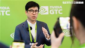 陳其邁,黃仁勳,鴻海,台達電,高雄,美國聖荷西,演講,總統,AI（圖／翻攝畫面）