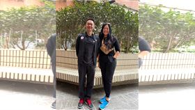 籃協副秘書長張承中已與Carter的阿姨陳嘉蓓女士在台碰面。（圖／籃協提供） 