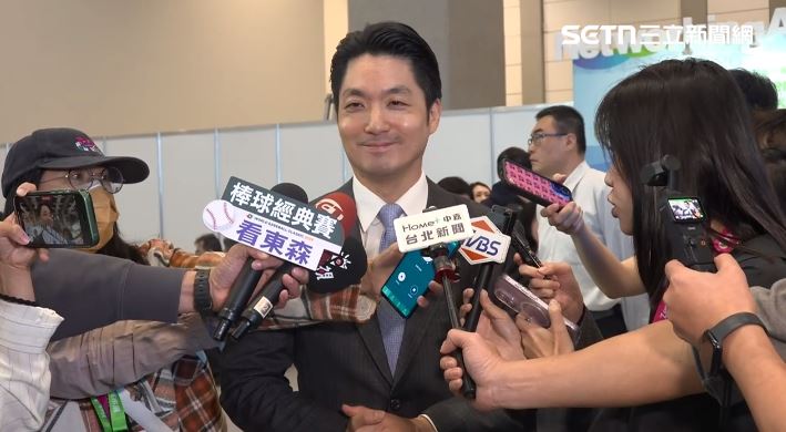 對於謝震武表態2026不缺席，台北市長蔣萬安送上祝福，「祝福武哥的收視長紅」（圖／翻攝畫面）