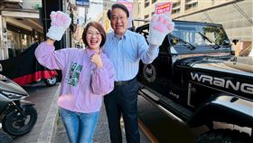 蔡美華衝刺初選啟動車掃　重量級嘉賓陪同　林右昌化身戰貓力挺（業配勿用）