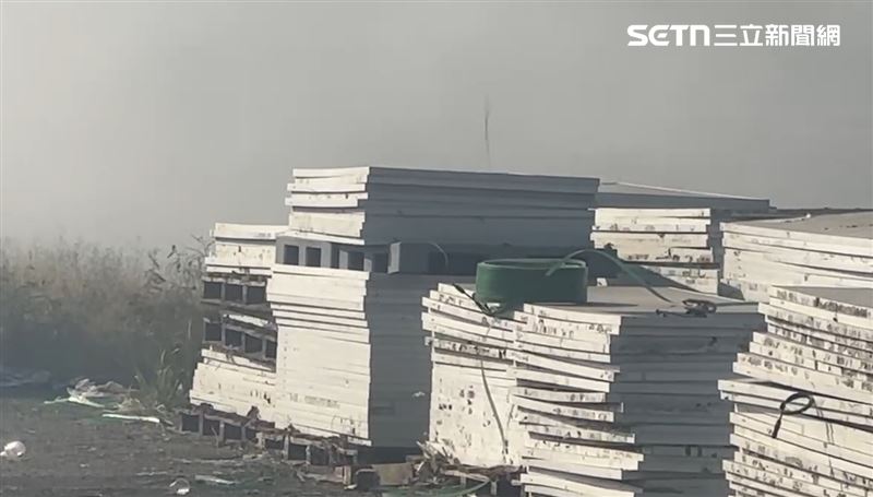 事發公司強調燃燒區域並非太陽能發電案場，無爆炸性危險。（圖／翻攝畫面）