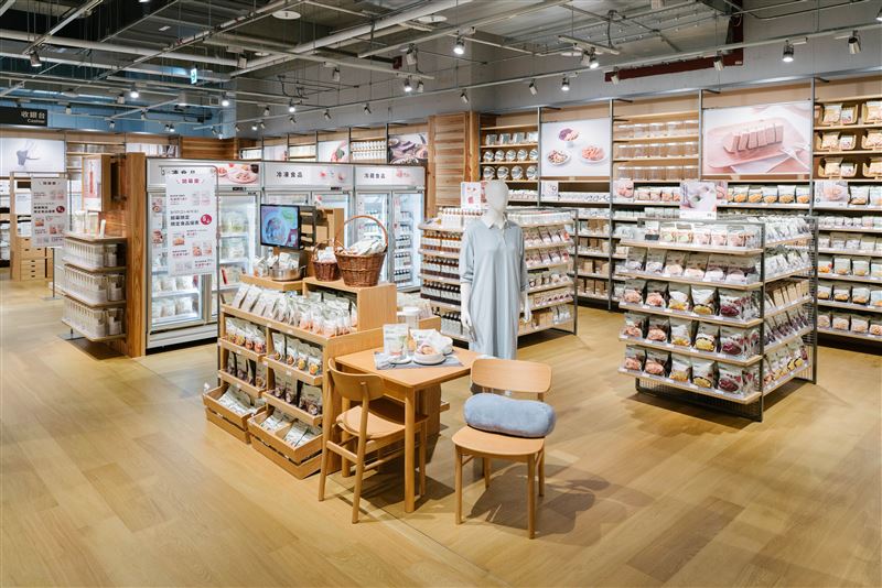 MUJI無印良品MITSUI OUTLET PARK台南門市販售多樣食品系列 。（圖／品牌業者提供）