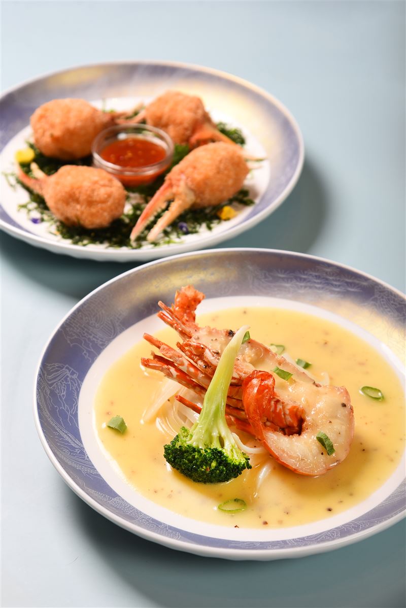 胡椒奶油醬焗龍蝦。（圖／飯店旅宿業者提供）
