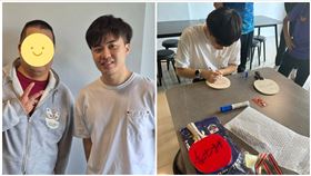 林昀儒,簽名,癌友,水餃（圖／讀者提供）