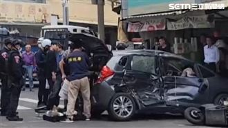 警匪追逐險撞店　闆娘目睹拔槍嚇喊要收驚