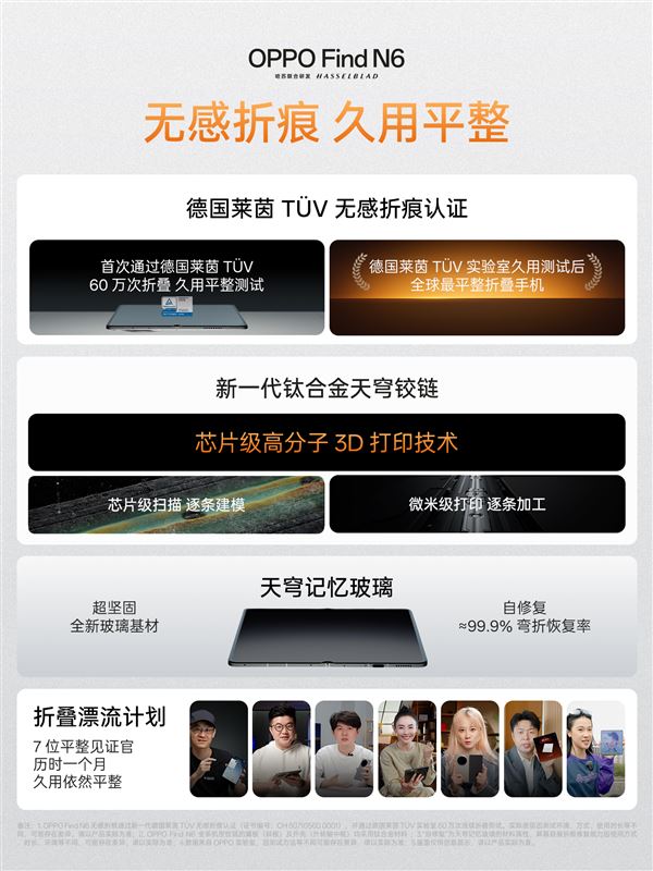 OPPO Find N6重要規格。（圖／翻攝自OPPO微博）