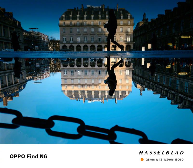 Find N6搭載哈蘇聯合研發影像系統，配備2億畫素哈蘇超清晰主鏡頭、5000萬畫素潛望式長焦鏡頭，以及5000萬畫素超廣角鏡頭。（圖／翻攝自OPPO微博）