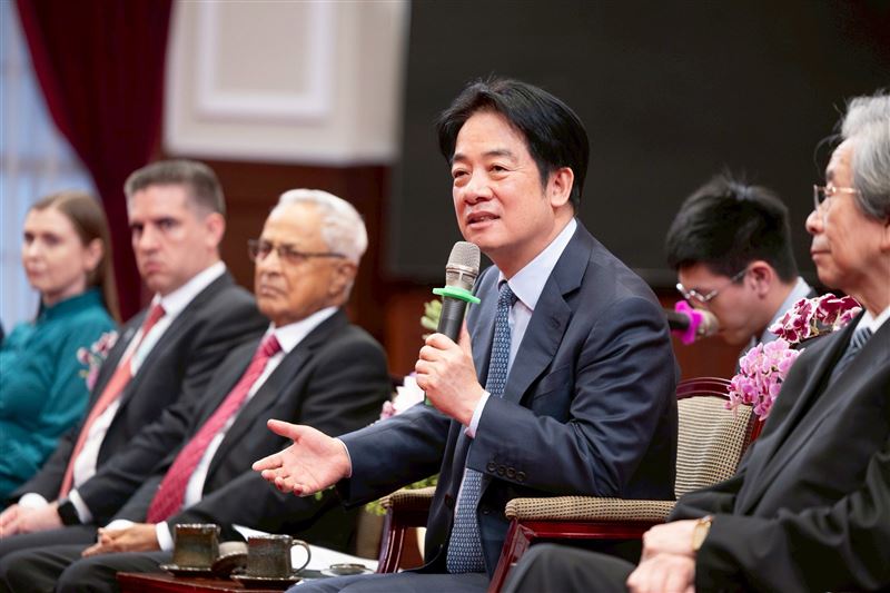 總統賴清德接見「第九屆玉山論壇」訪賓（圖／總統府提供）