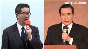 蕭旭岑（左）離開馬英九（右）基金會一事引發討論。（組合圖／資料照）