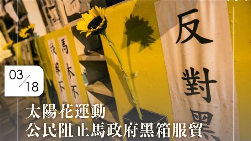太陽花學運12年　民進黨：與公民守護台灣