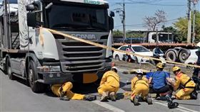 車禍,仁武,水管路,機車,聯結車