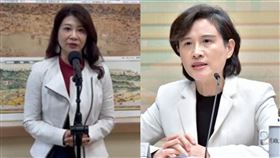 民進黨立委林楚茵、行政院副院長鄭麗君。（組圖／翻攝畫面、行政院提供）