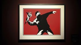 最神秘的匿名街頭藝術家Banksy，作品受全球藝術圈推崇。（圖／美聯社／達志影像）