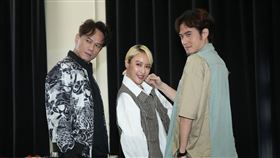 方宥心、凱爾、黃鐙輝與王為一同出席《櫻子媽媽與他的三個男人》記者會。（圖／記者鄭孟晃攝影）