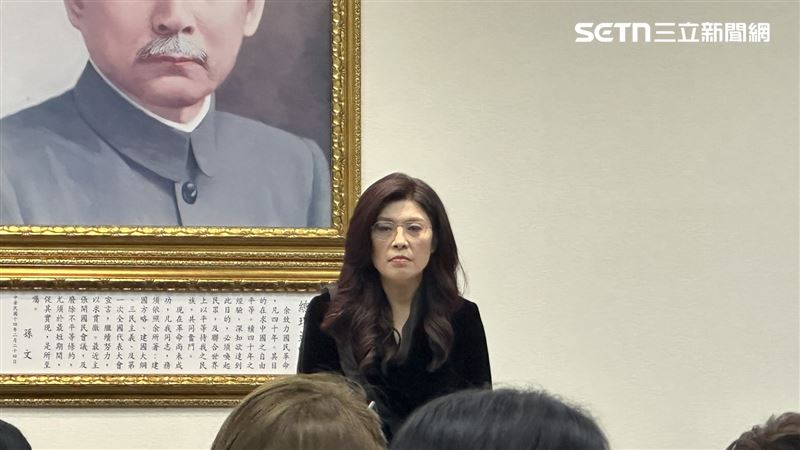 鄭麗文中常會發言。（圖／記者詹宜庭攝影）