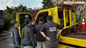 台北市刑大掃蕩拖吊蟑螂集團，一舉逮捕蔡男等6人到案。（圖／翻攝畫面）