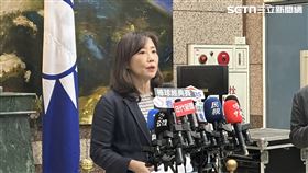 國民黨中常會今（18日）通過新人事案，由副主委尹乃菁接任文傳會主委一職。（圖／記者詹宜庭攝影）