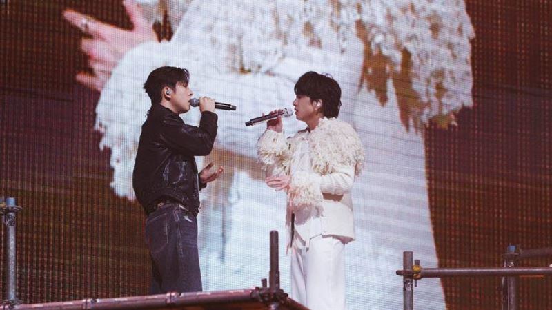 邱鋒澤高流開唱邀來香港男團MIRROR成員呂爵安跨海助陣。（圖／寬宏藝術提供）