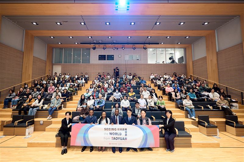 桃園市政府秘書處今(18)日舉辦「從桃園看世界&mdash;海地場」駐臺大使講座。（圖／桃園市政府提供）