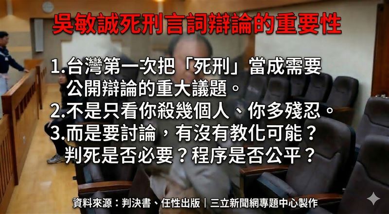 內湖女老師命案，是臺灣司法史上第一次召開死刑辯論的案子。吳敏誠16年內接連殺死2女友，卻2度逃死全台譁然。（圖／三立新聞資料照、GEMINI製作）
