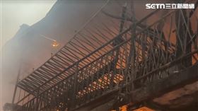 嘉義市,嘉義,火警,火勢,灼傷,木造建築,巷弄,警消,送醫。（圖／翻攝畫面）