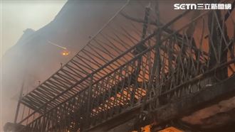 嘉義恐怖火警！烈焰連吞13戶1人灼傷送醫