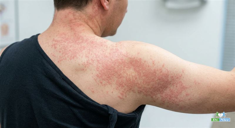 中醫師表示，春分時節濕氣與氣溫交替頻繁，應注意「麻疹」等發疹性疾病。（圖／賴俊宏中醫師提供）