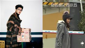 陳牧馳傳出當爸，陳冰被拍到小腹平坦。（圖／翻攝自微博）