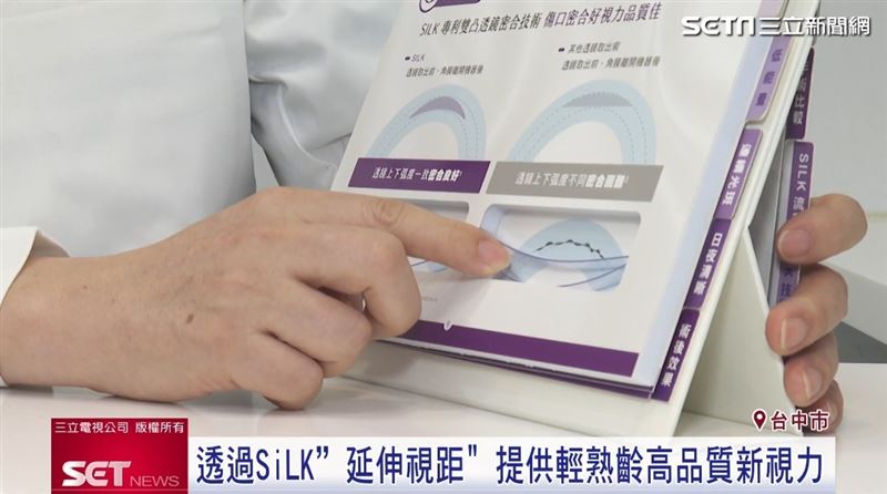 SiLK雷射近視手術，近視、老花、散光都能兼顧。（圖／擷自三立新聞網YT）