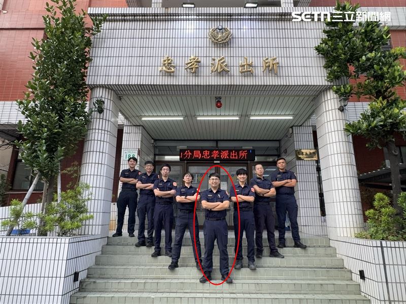 警員林志隆從警8年，經驗告訴他人命關天，做出最準確判斷成功救援母女。（圖／翻攝畫面）