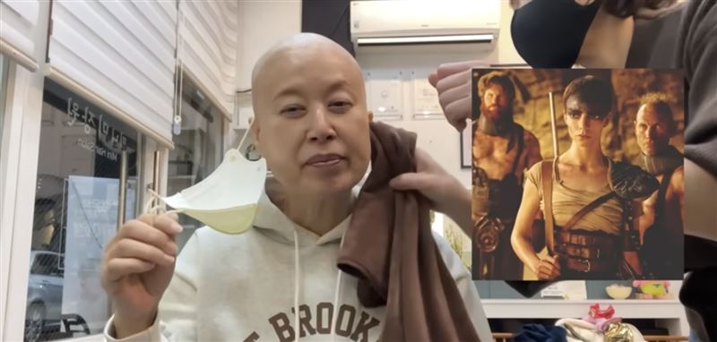 韓國演員朴美善罹患乳癌，化療三次為抗癌剃光頭。（圖／翻攝自朴美善IG、YouTube）