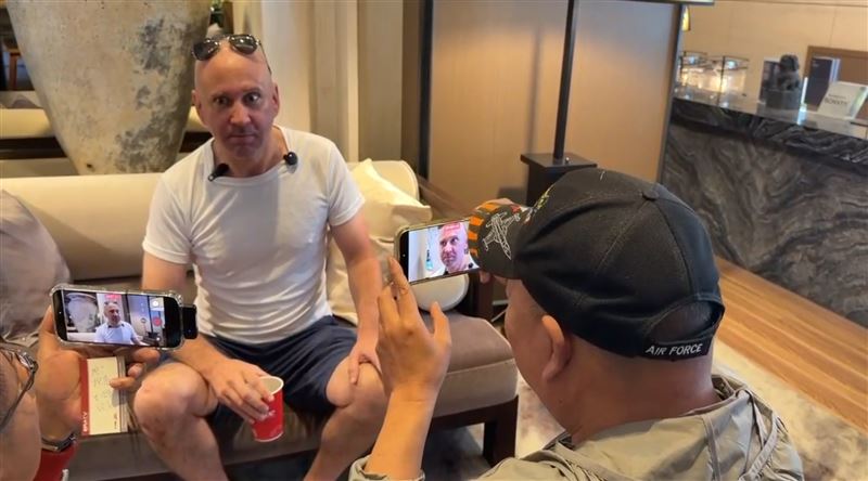 雷森回想起昨日的救人，坦言會害怕，但是救人最重要。（圖／翻攝畫面）