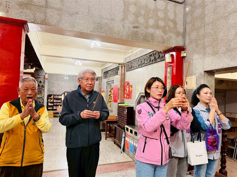 呼籲汐金萬鄉親挺美的！蔡美華衝刺初選車掃 李坤城讚：具備前瞻與接地氣的實戰力