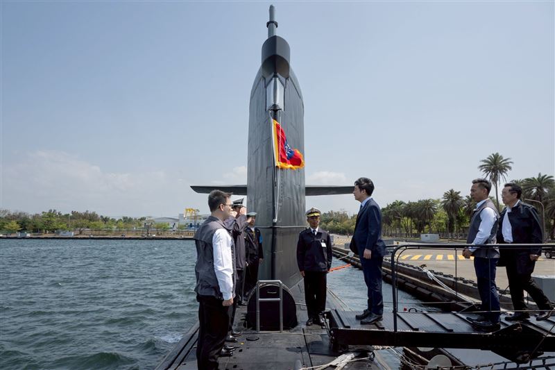總統賴清德視導高雄地區部隊。（圖／總統府提供）