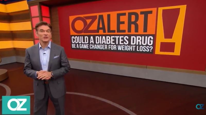 瘦瘦針橫掃全球！體態焦慮養出千億市場。馬斯克瘦13公斤靠它。歐普拉大讚瘦瘦針出現：是一種解脫，一種救贖，彷彿收到了一份厚禮！圖為美國知名電視醫生奧茲在節目公開瘦瘦針改變減肥的遊戲規則。（圖／翻攝自Doctor Oz《 OZ ALERT》YT）