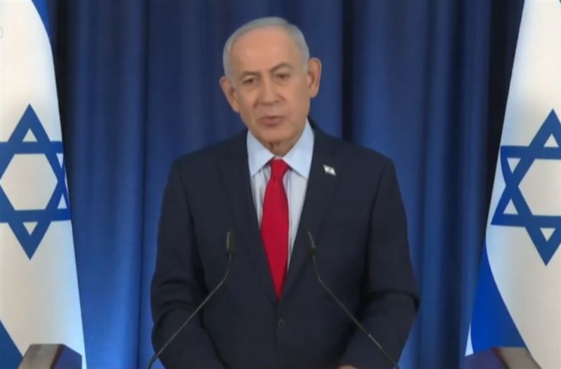 以色列總統納坦雅胡近日也聲明「否認美國和戰爭有關聯」。（圖／翻攝畫面)