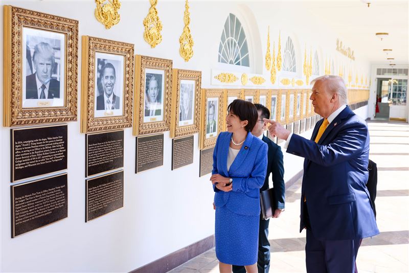 日本首相高市早苗訪問美國，和川普會面。（圖／翻攝自高市早苗X平台 @takaichi_sanae）