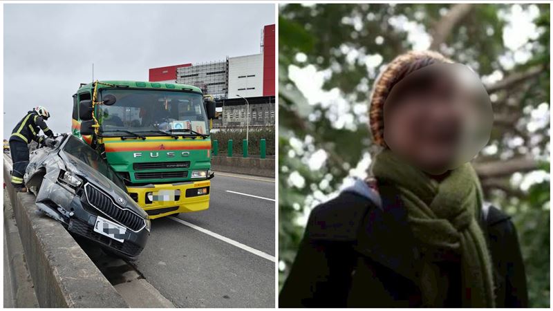 獨／台61聯結車「夾殺」轎車　死者身份曝