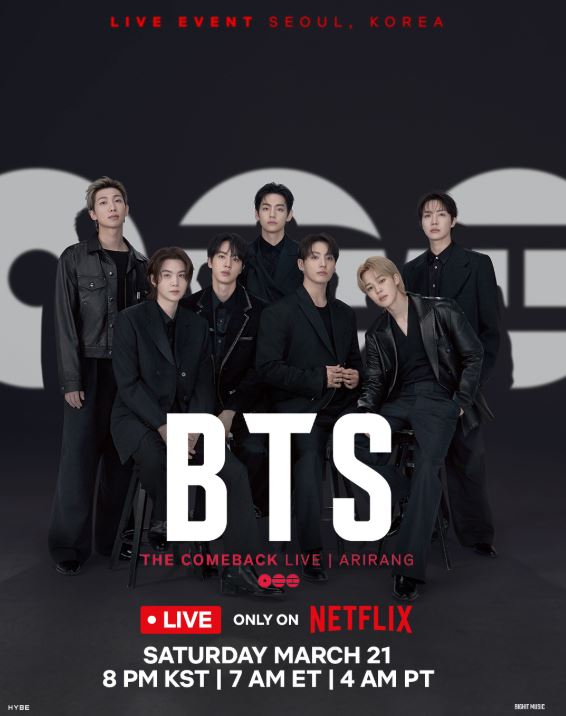 BTS將在光化門開唱，怎料只剩一天出狀況。（圖／翻攝自IG @netflix）