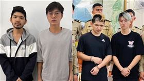 晚安小雞與阿鬧被關兩年後，晚安小雞講話都冒出口音。（圖／翻攝自臉書、柬埔寨警方提供）