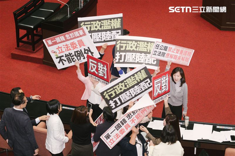 吳思瑤透露，高金素梅更替民眾黨做「打壓陸配」手板，相當「貼心」。（圖／記者楊士誼攝影）