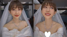 王晴曝光婚紗造型。（圖／翻攝自臉書）