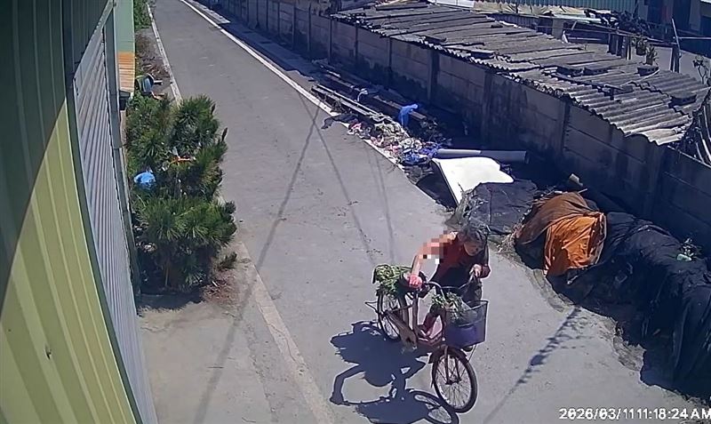 阿嬤的衣服被狗撕咬碎成破布，裸露的手臂滿是遭啃咬的血痕。(圖／翻攝畫面)