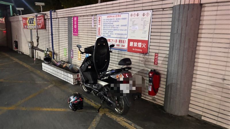 趙姓少年所偷的機車。(圖/翻攝畫面)