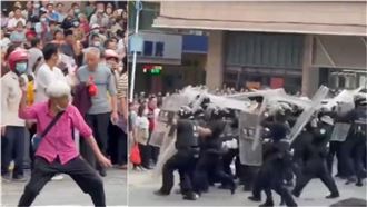 廣東爆大規模抗議！白髮老人抗爭全網爆紅