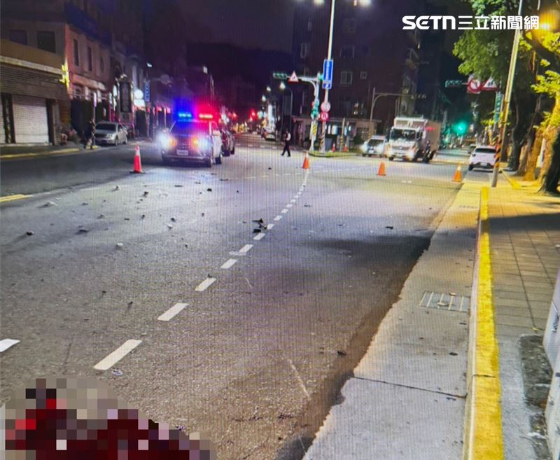 北市陳男騎車下班行經大東路及文林路口時撞上BMW休旅車。（圖／翻攝畫面）